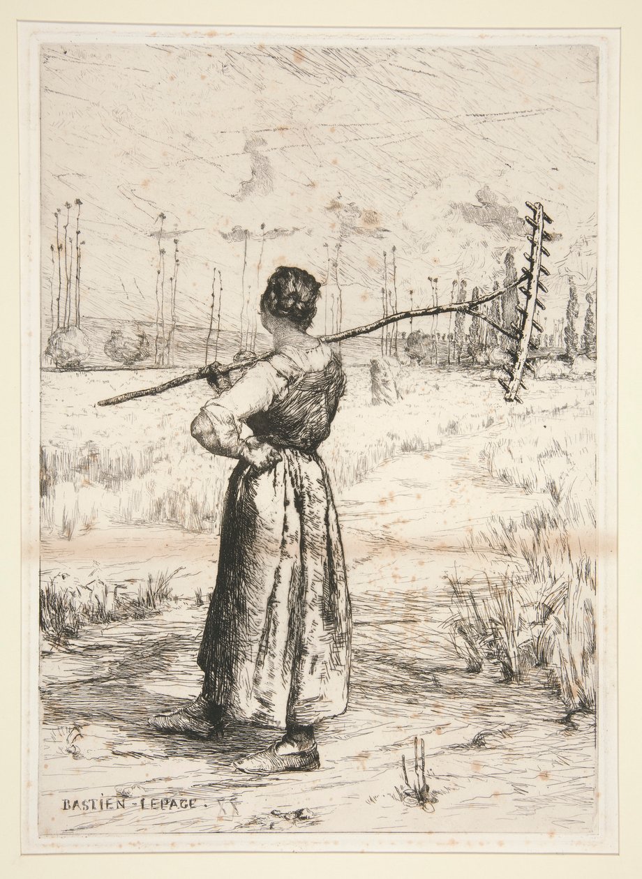Retour des champs (paluu kentiltä) tekijältä Jules Bastien Lepage