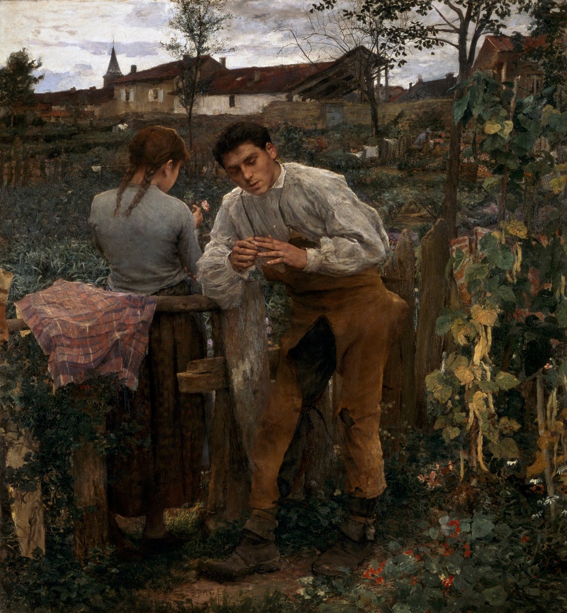 Maaseudun rakkaus, 1882 tekijältä Jules Bastien Lepage