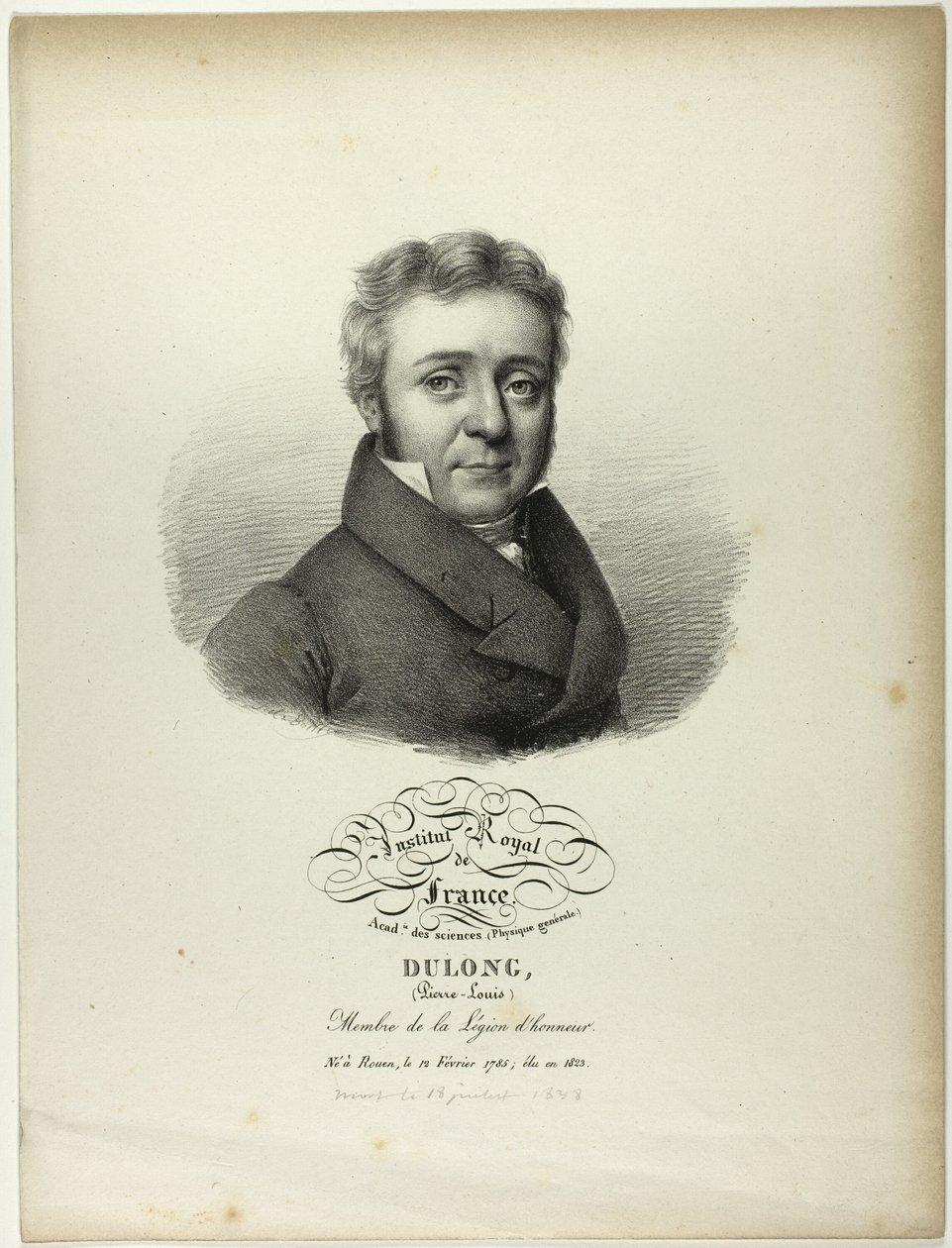 Pierre-Louis Dulongin muotokuva tekijältä Jules Boilly