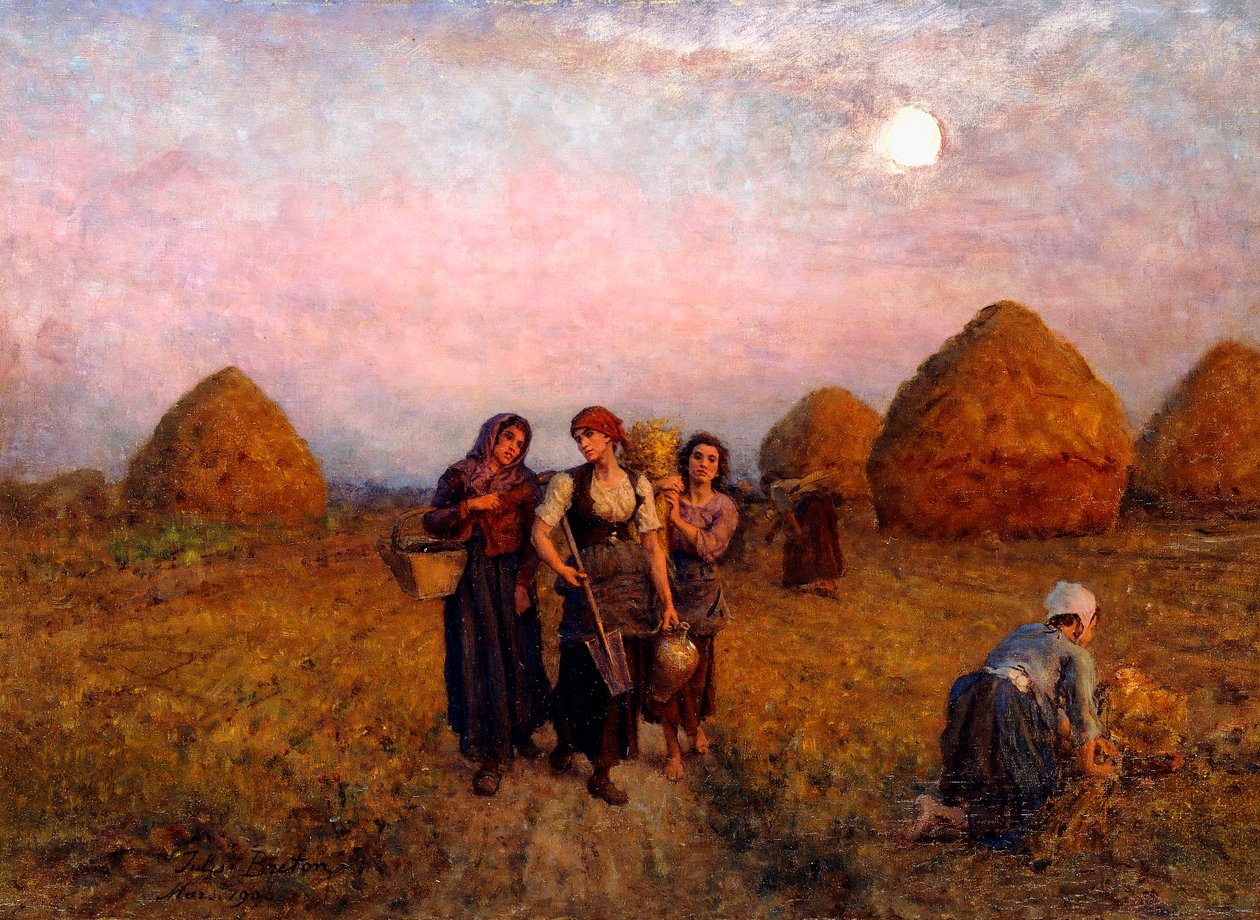 Aamunkoittotyö, 1900 tekijältä Jules Breton
