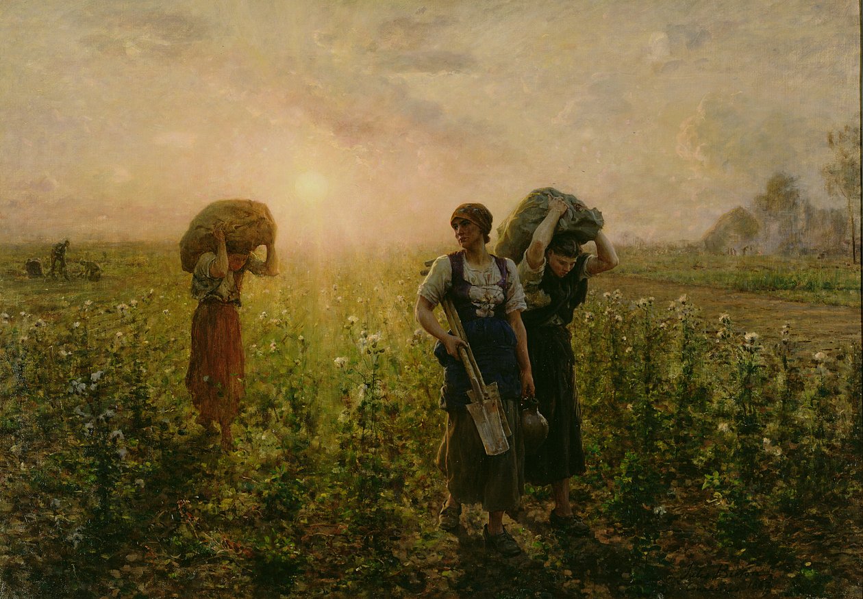 Työpäivän loppu, 1886-87 tekijältä Jules Breton