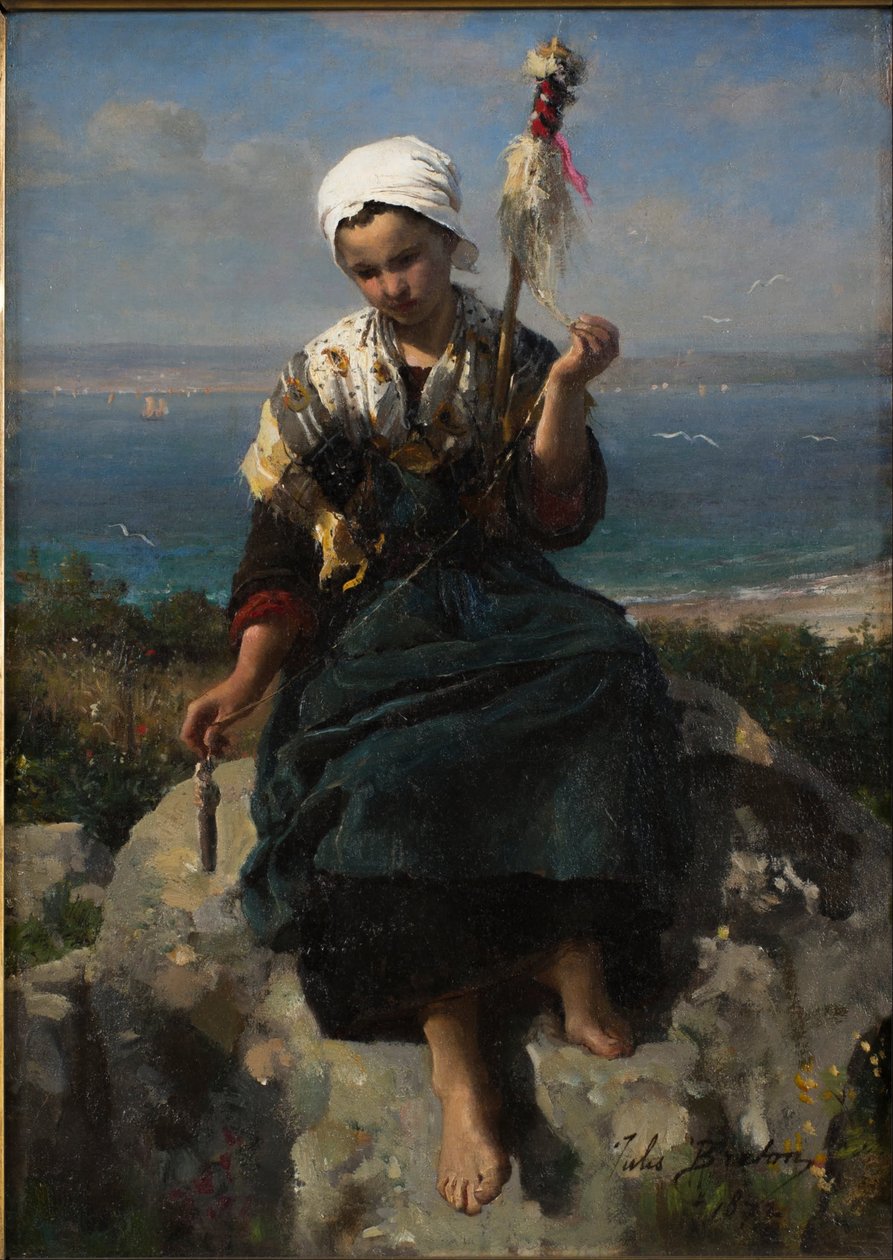 Pellavakehrääjä tekijältä Jules Breton