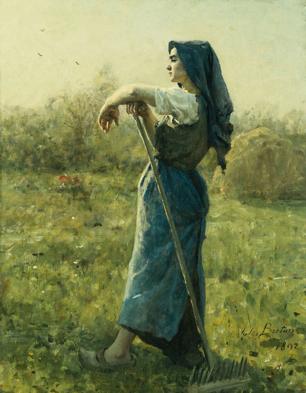 Harvesteri, 1892 tekijältä Jules Breton