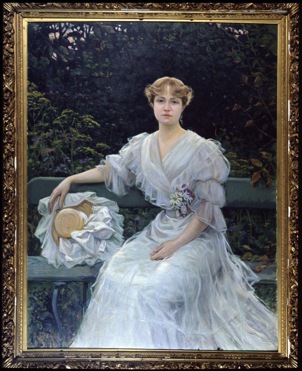 Marguerite Durandin muotokuva - Jules Cayronin maalaus tekijältä Jules Cayron