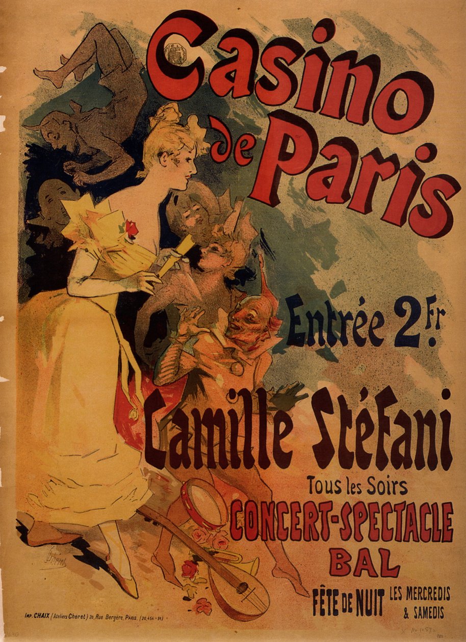 Casino de Paris; Camille Stefani tekijältä Jules Cheret