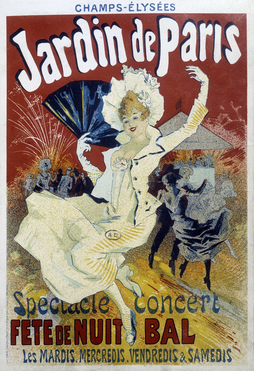 Jardin de Paris: show, konsertti, yöjuhlat ja juhlat - Jules Chéret