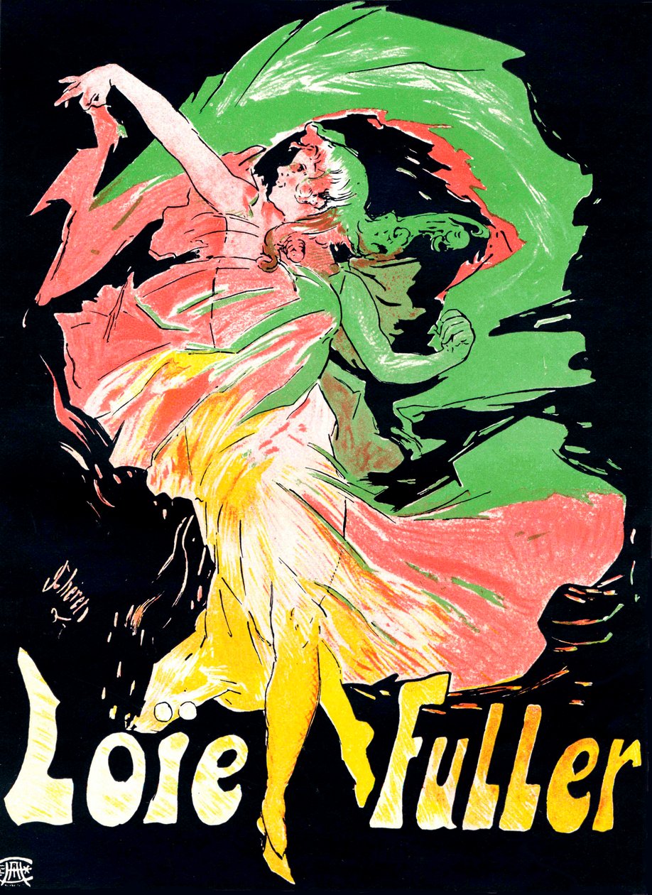 Loïe Fuller -juliste, 1897. tekijältä Jules Cheret