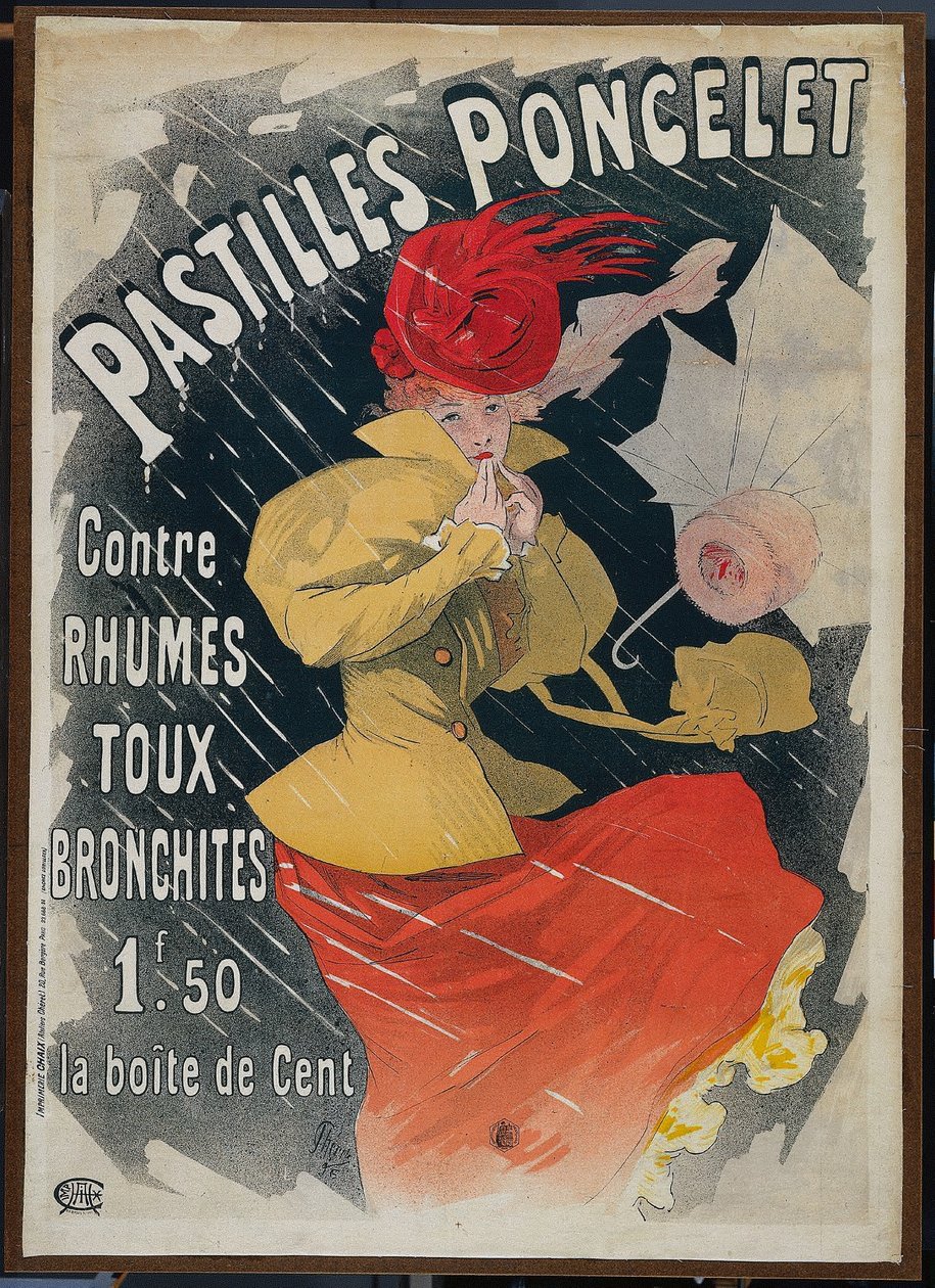 Poncelet-pastillit, 1896. tekijältä Jules Cheret