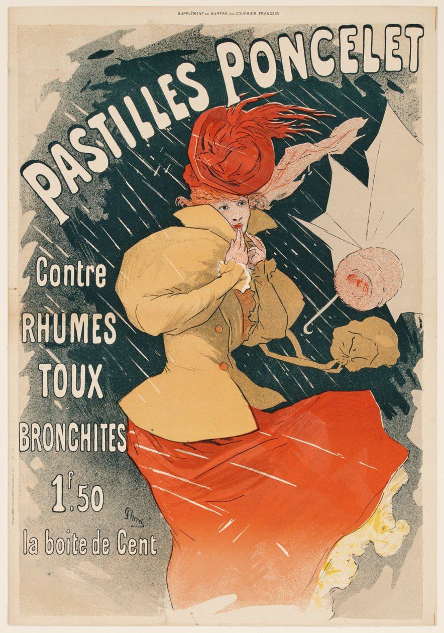 Poncelet-pastillit (Pastilles Poncelet) tekijältä Jules Cheret