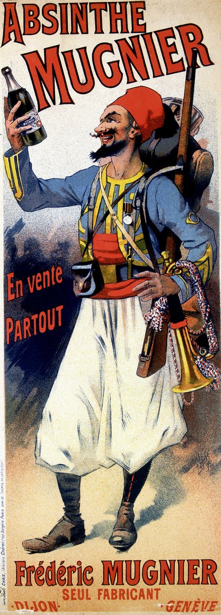 Juliste absintti Mugnierille - Jules Cheret tekijältä Jules Cheret