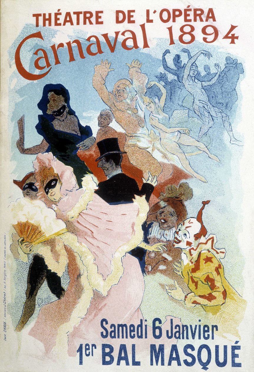 Cherretin juliste vuoden 1894 karnevaalille Theater de l