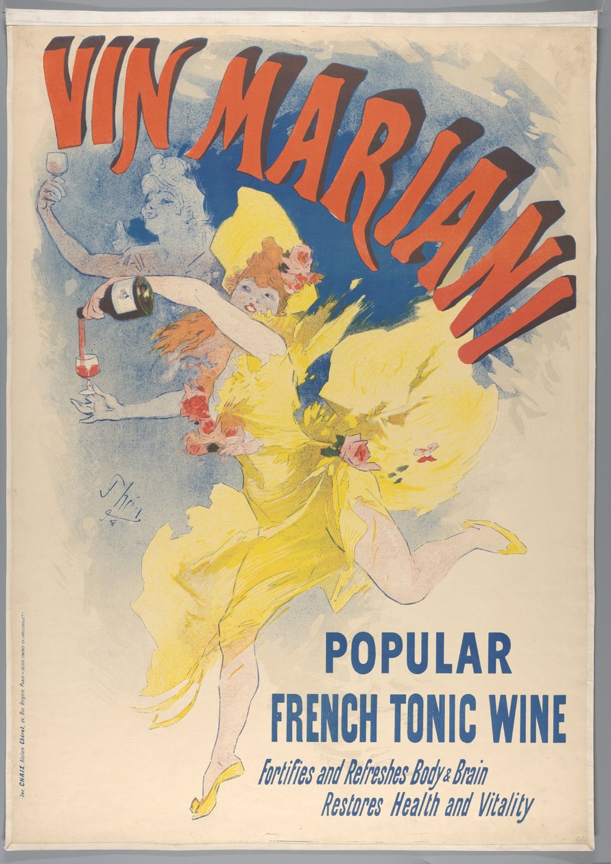 Vin Mariani, 1894 tekijältä Jules Cheret
