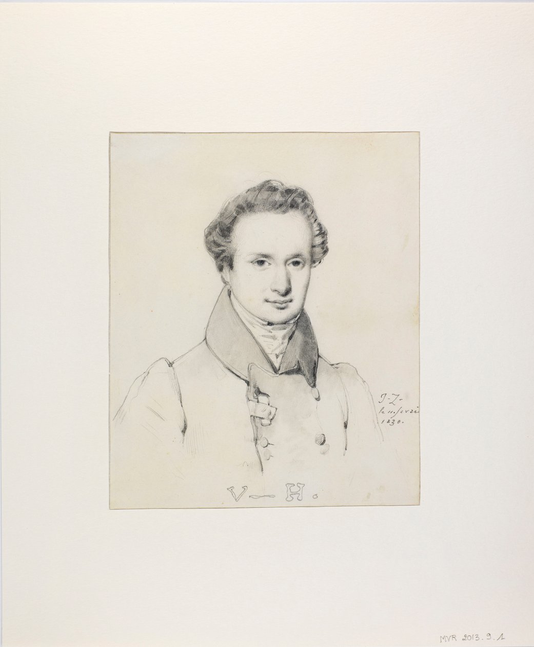 Victor Hugon muotokuva 1802-1885, 1830. tekijältä Jules Claude Ziegler