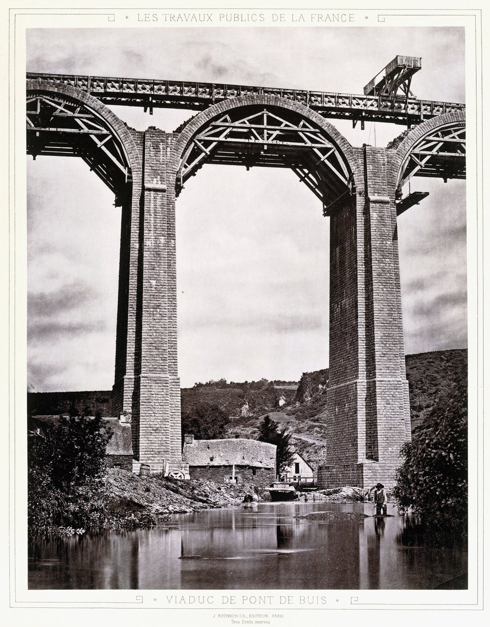 Pont de Buisin viadukti, n. 1876-1883 tekijältä Jules Duclos