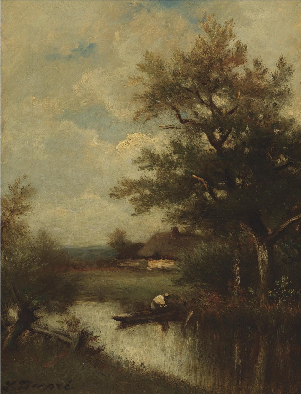 Kalastajan paluu tekijältä Jules Dupré