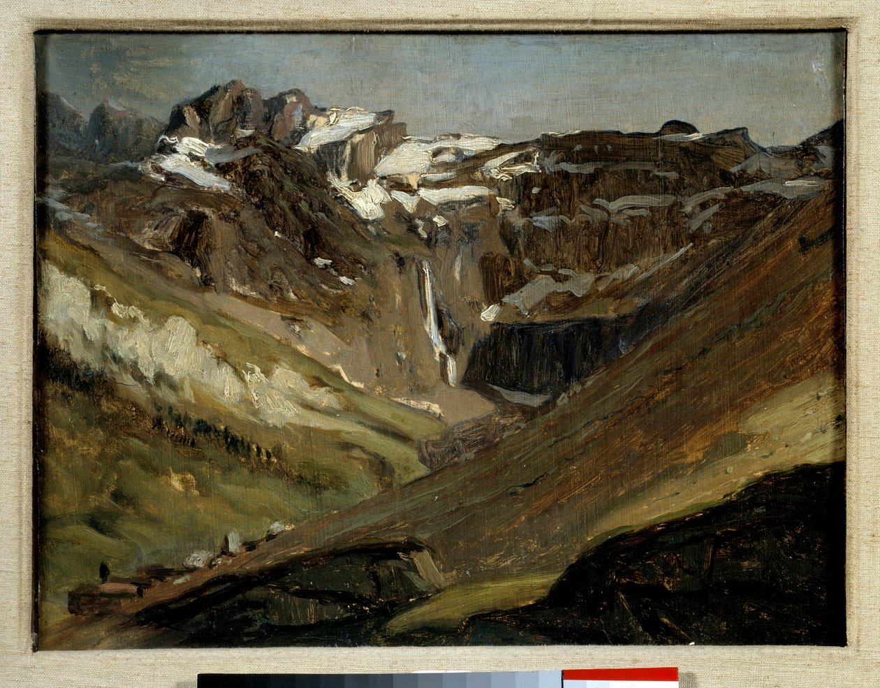 Gavarnien sirkus Pyreneillä Jules Dupren maalauksessa tekijältä Jules Dupré