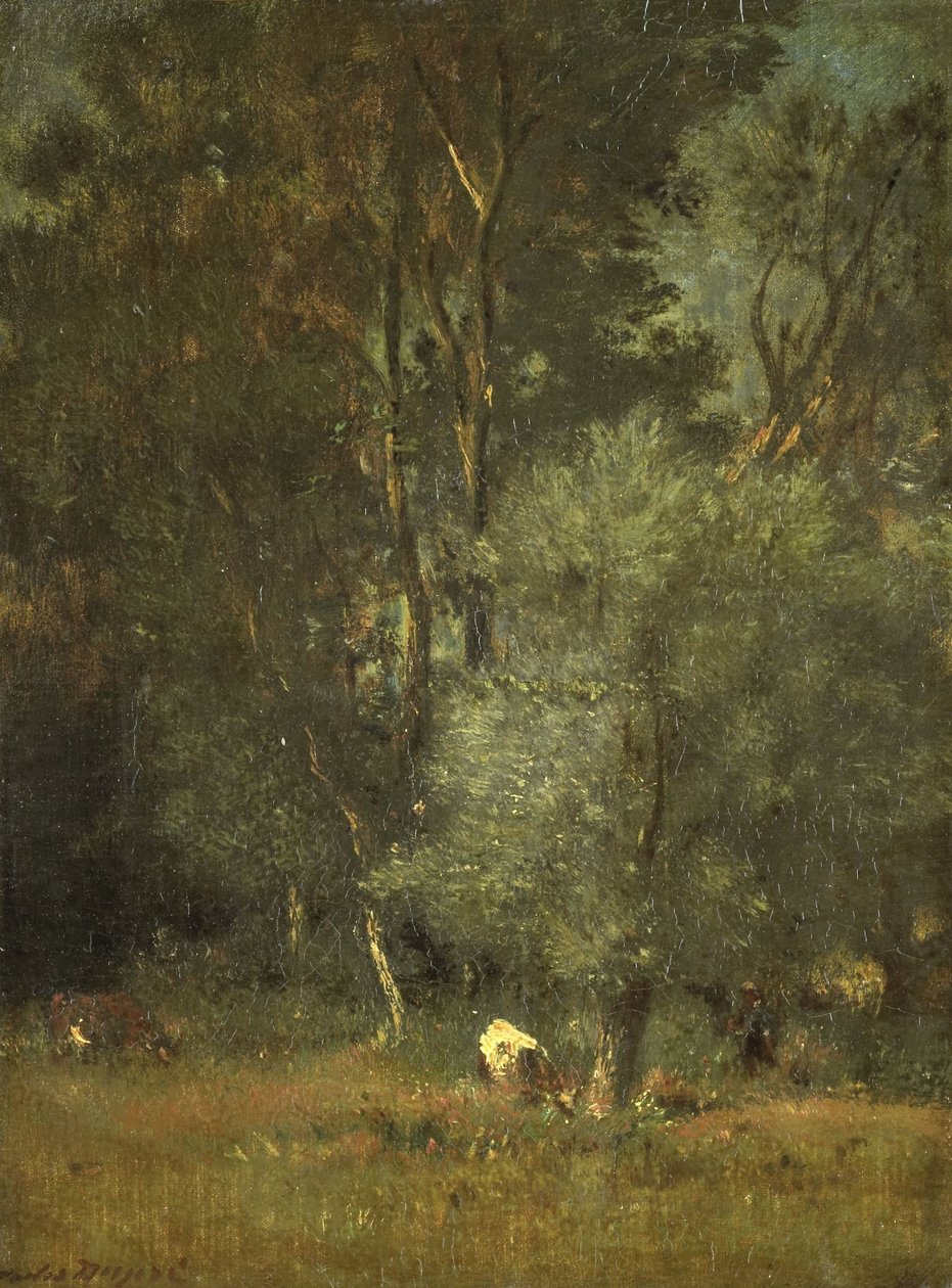 Näkymä metsässä tekijältä Jules Dupré
