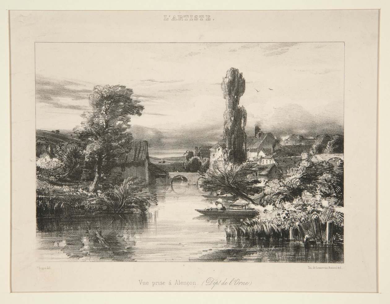 Vue-palkinto Alenconissa; alkaen L tekijältä Jules Dupré