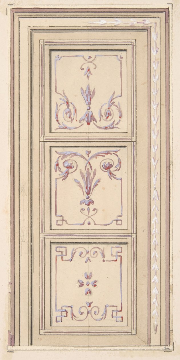 Suunnittelu kattoon, 1800-luvun toinen puoli. Tekijät: Jules-Edmond-Charles Lachaise, Eugène-Pierre Gourdet. tekijältä Jules Edmond Charles Lachaise and Eugène Pierre Gourdet