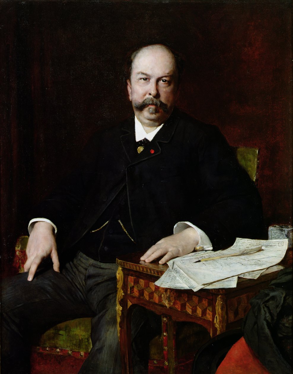 Henri Meilhacin (1831-97) muotokuva tekijältä Jules Elie Delaunay