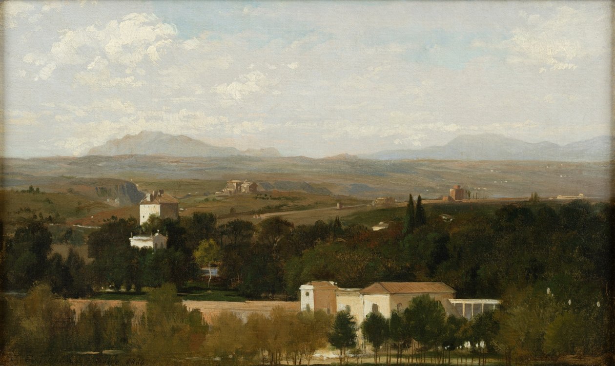 Näkymä Rooman lähellä, 1864 tekijältä Jules Emile Saintin