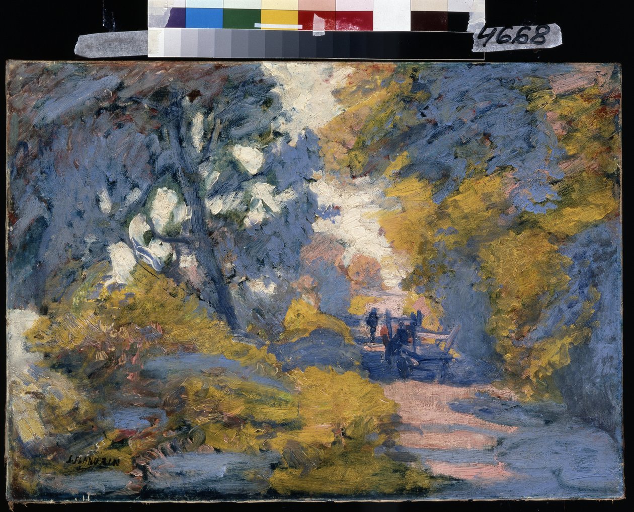 Aurinkoinen tie. Jules-Leon Flandrinin maalaus (Jules Leon Flandrin tekijältä Jules Flandrin
