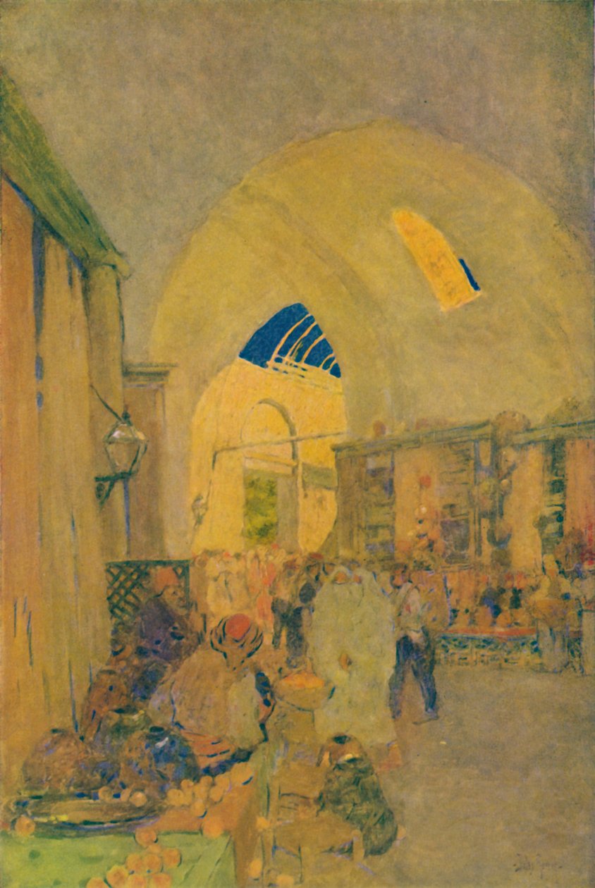 Suuri basaari Konstantinopolissa, 1913 tekijältä Jules Guerin