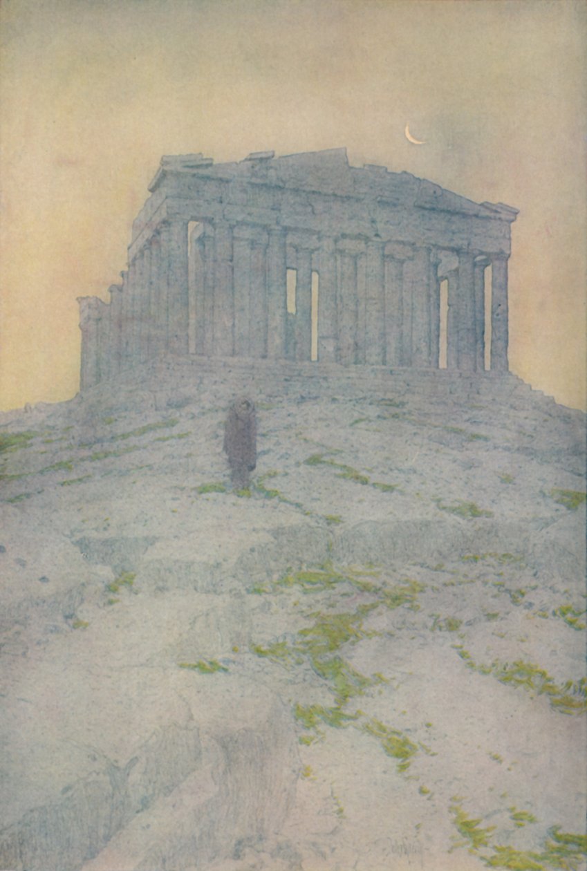 Parthenon Ateenassa, 1913 tekijältä Jules Guerin