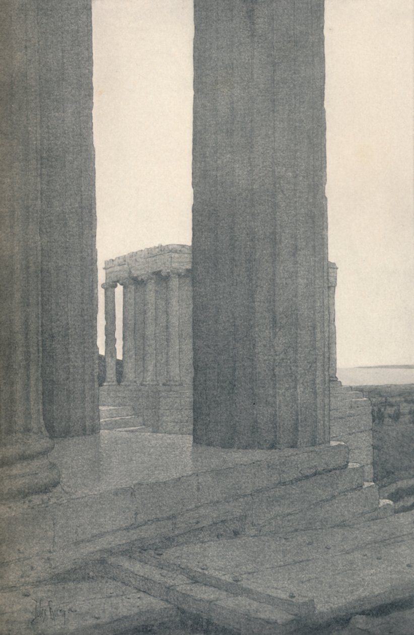 Ateena Niken temppeli Ateenassa, 1913 tekijältä Jules Guerin