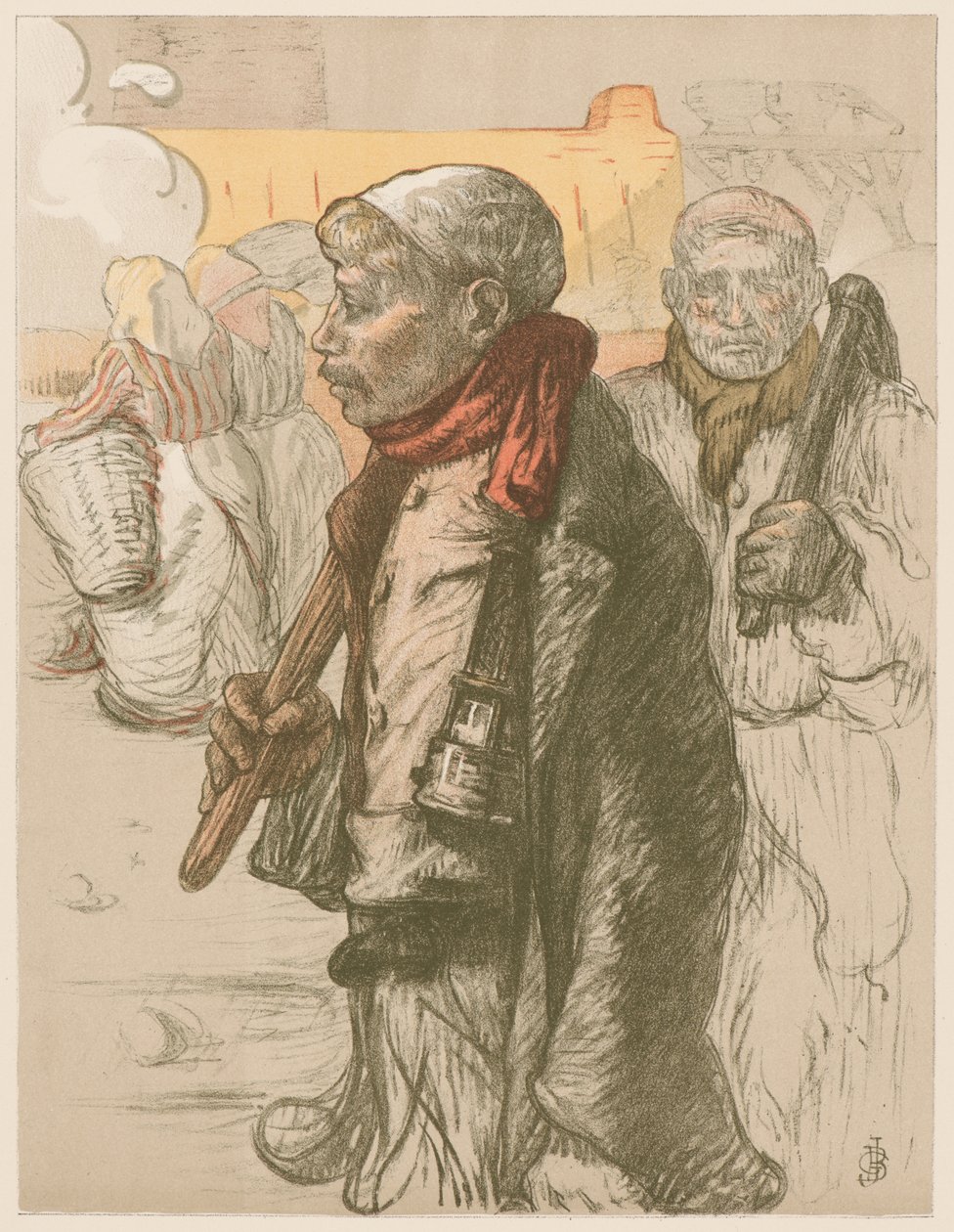 Au Pays Noir in the Black Country, c. 1898. tekijältä Jules Gustave Besson