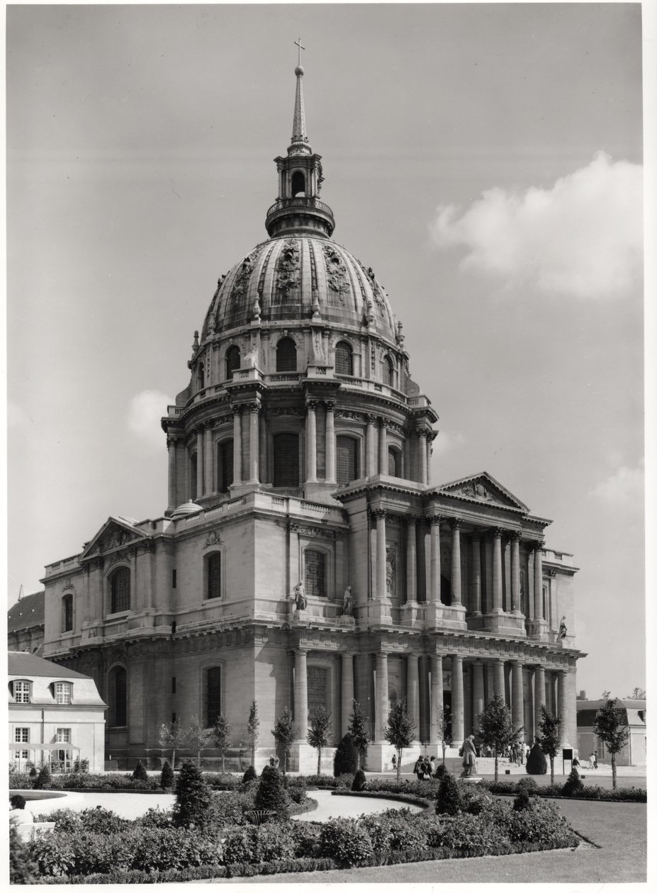 St. Louisin kirkon julkisivu, Dome des Invalides, 1679-1706 tekijältä Jules Hardouin Mansart