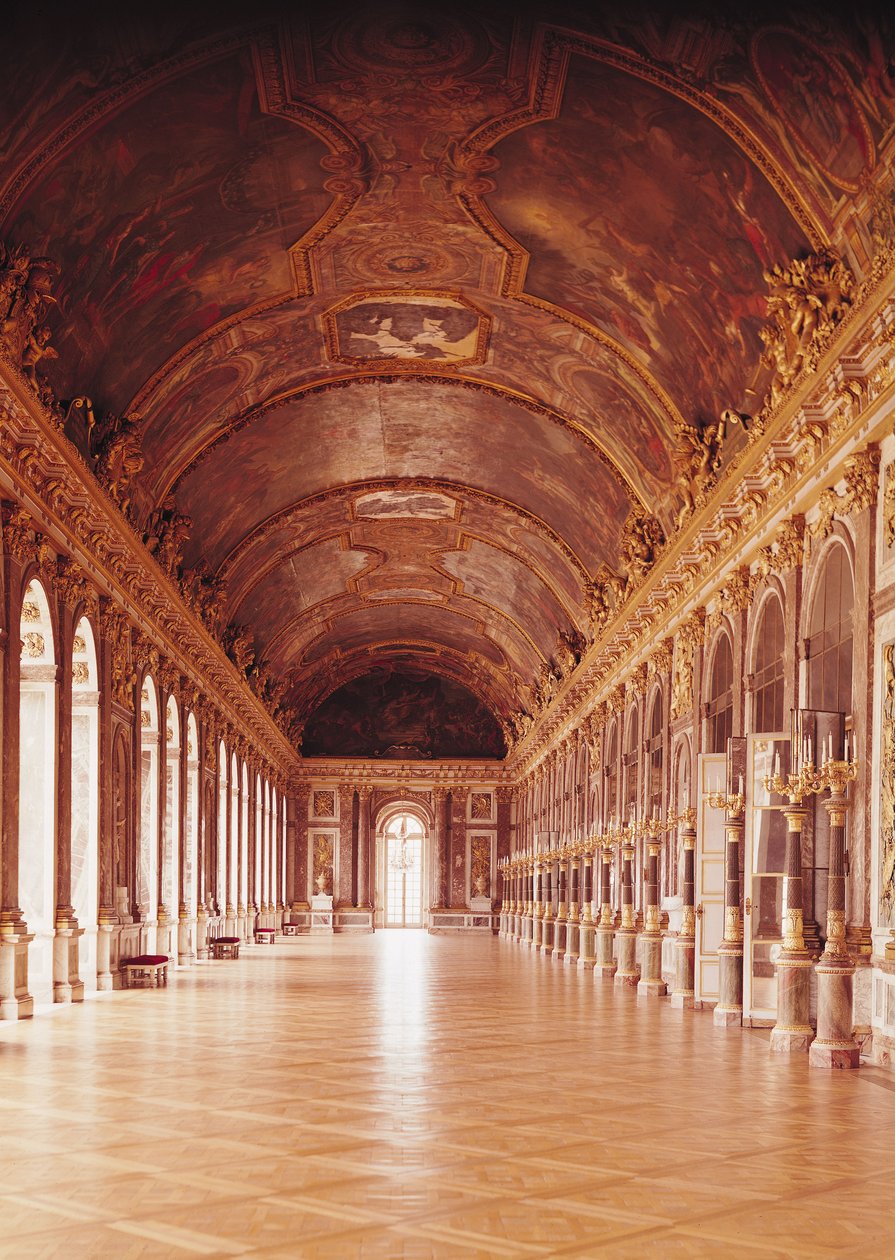 Galerie des Glaces (peilisali) 1678-84 tekijältä Jules Hardouin Mansart