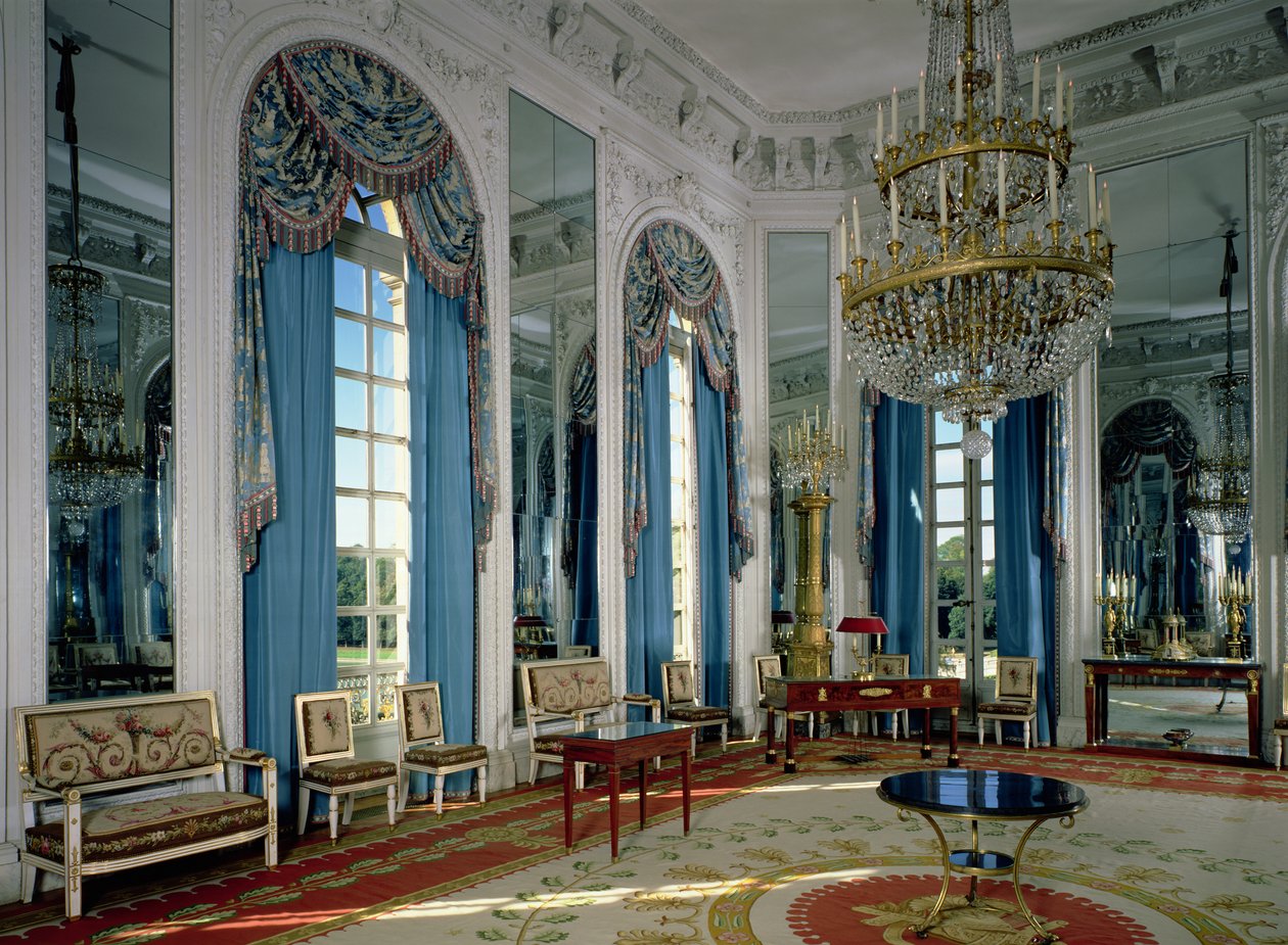 Peilisali (Salon des Glaces) Grand Trianonissa, 1687, restauroitu 1962-66. tekijältä Jules Hardouin Mansart