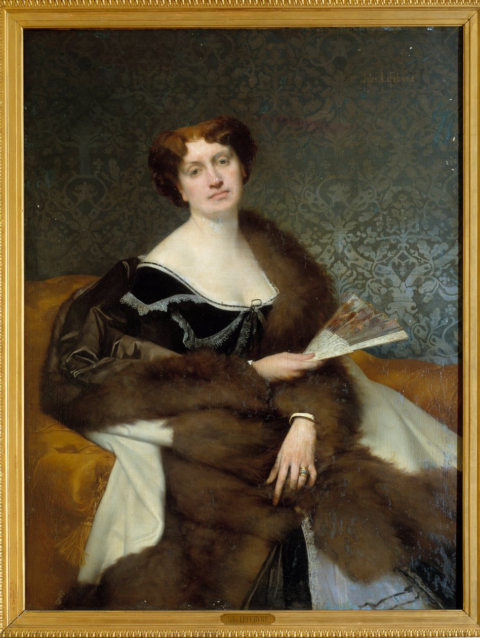 Madame Alexandre Dumasin muotokuva, n. Nadia Knorringin maalaus Jules Lefebvre (1836-1911) Villers Cotterets 1800-luvulta. Alexandre Dumas -museo tekijältä Jules Joseph Lefebvre