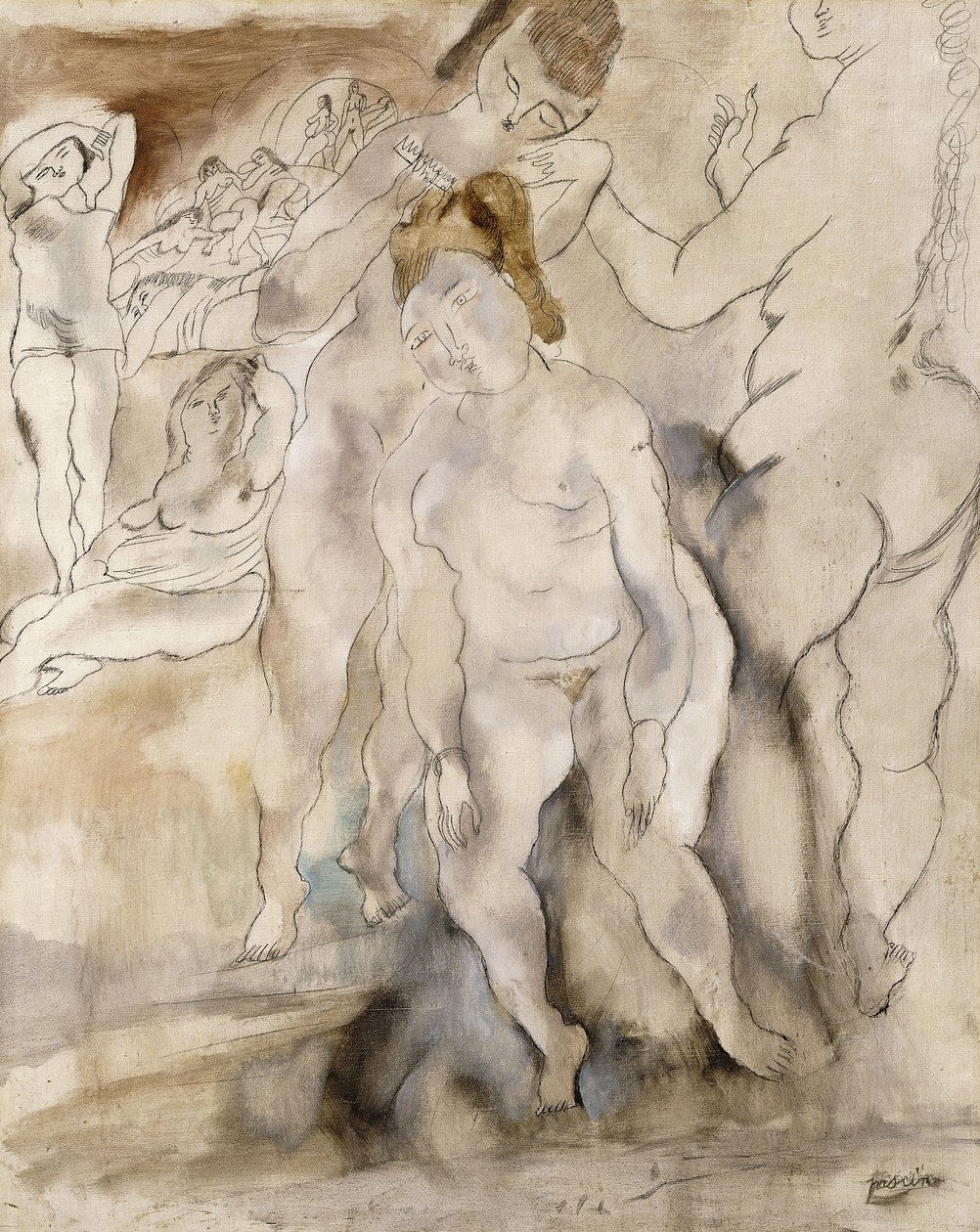 Kampaaja, 1924 tekijältä Jules Pascin