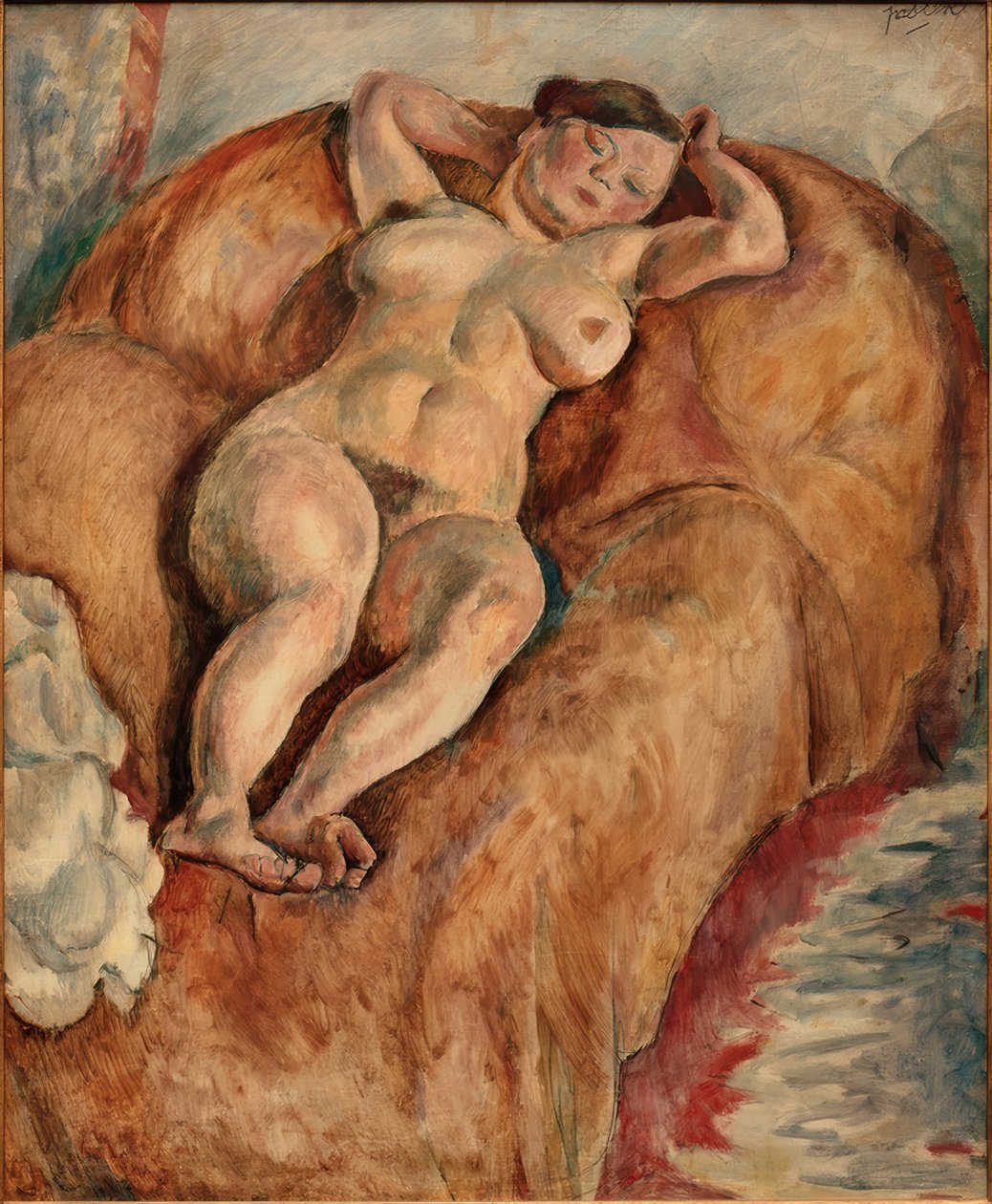 Makaava nainen alaston tekijältä Jules Pascin