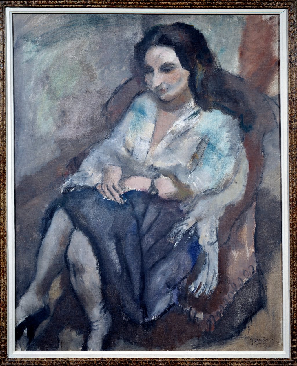 Andreen muotokuva. Istuvan naisen muotokuva. Jules Pascinin (1885-1930) maalaus tekijältä Jules Pascin