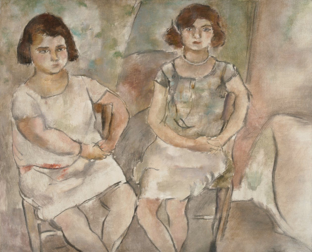 Rosette ja Nana, 1925 tekijältä Jules Pascin