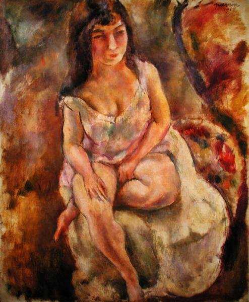 Istuva puolialaston tekijältä Jules Pascin