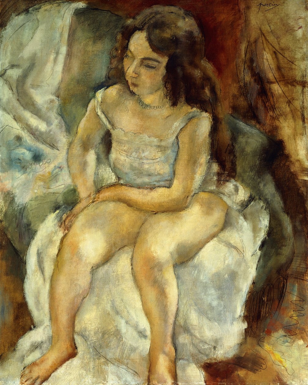 Malli; La Modele, 1928 tekijältä Jules Pascin