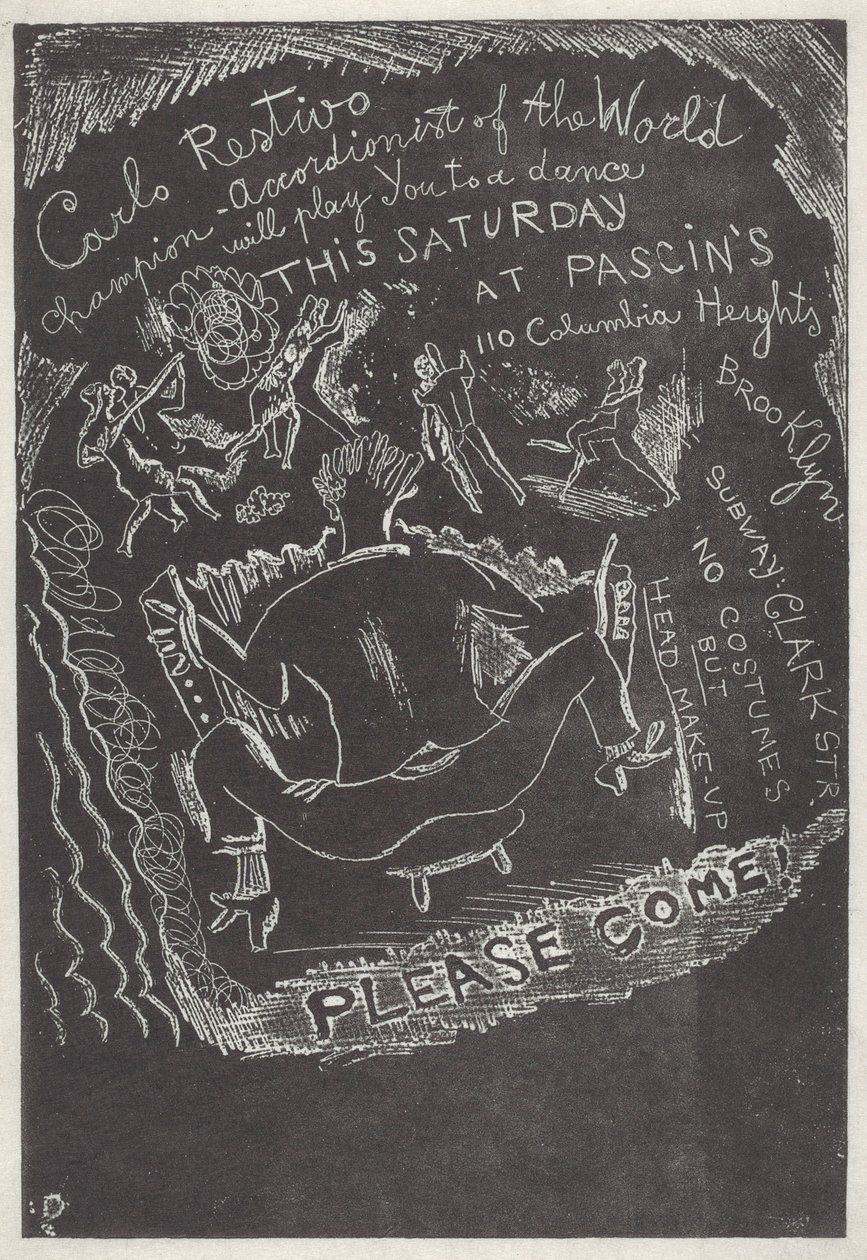 Nimetön (Kutsu juhliin Jules Pascinin luona) tekijältä Jules Pascin