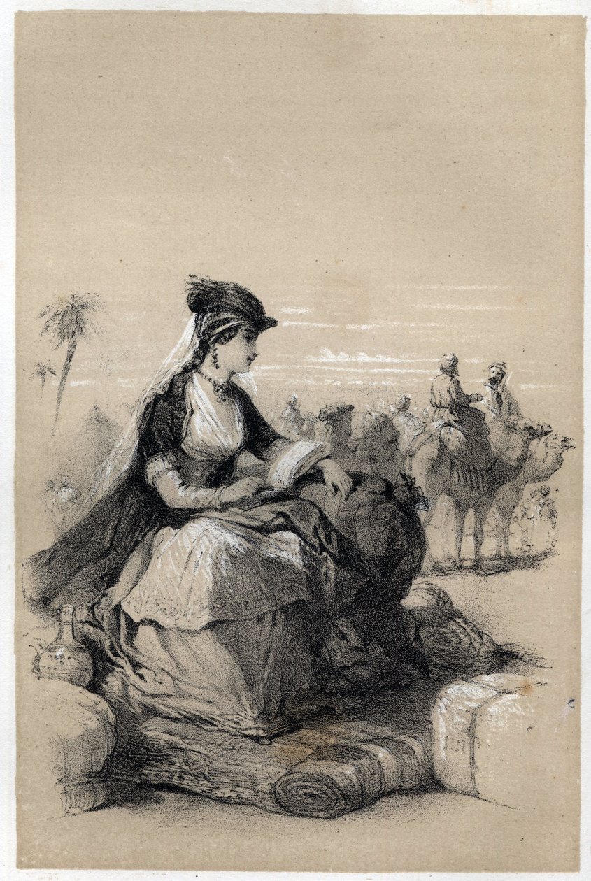 Lady Maryn (Marie) muotokuva Wortley Montagusta (Wortley-Montagu) (26. toukokuuta 1689 - 21. elokuuta 1762), brittiläisestä kirjailijasta. tekijältä Jules and Raunheim Hermann David