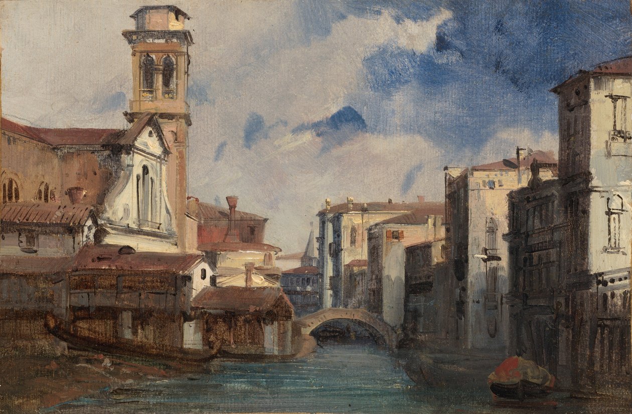 San Trovason kirkko, Venetsia, n. 1830. tekijältä Jules Romain Joyant