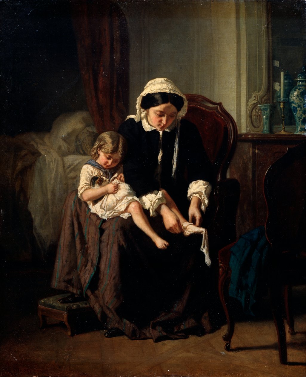 Aamukäymälä, 1854 tekijältä Jules Treyer