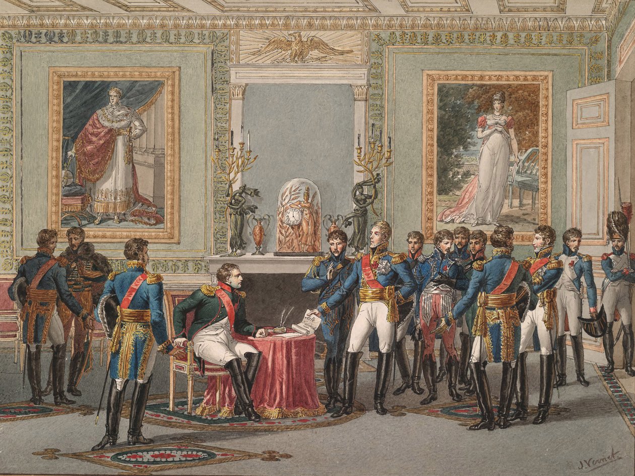Napoleonin luopuminen Fontainebleaussa, 1815 tekijältä Jules Vernet
