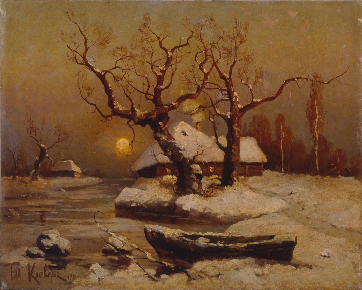 Talvi-ilta, 1911 tekijältä Juli Julievich Klever