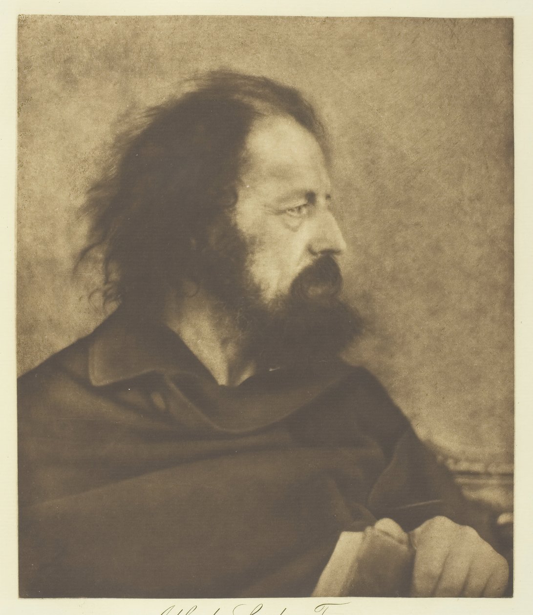 Alfred, Lord Tennyson Dirty Monk, 1865, painettu n. 1893. tekijältä Julia Margaret Cameron