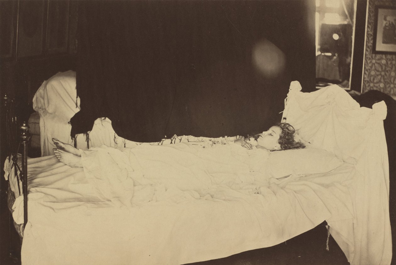 Adeline Grace Clogstounin kuolinsänkytutkimus, 1872. tekijältä Julia Margaret Cameron