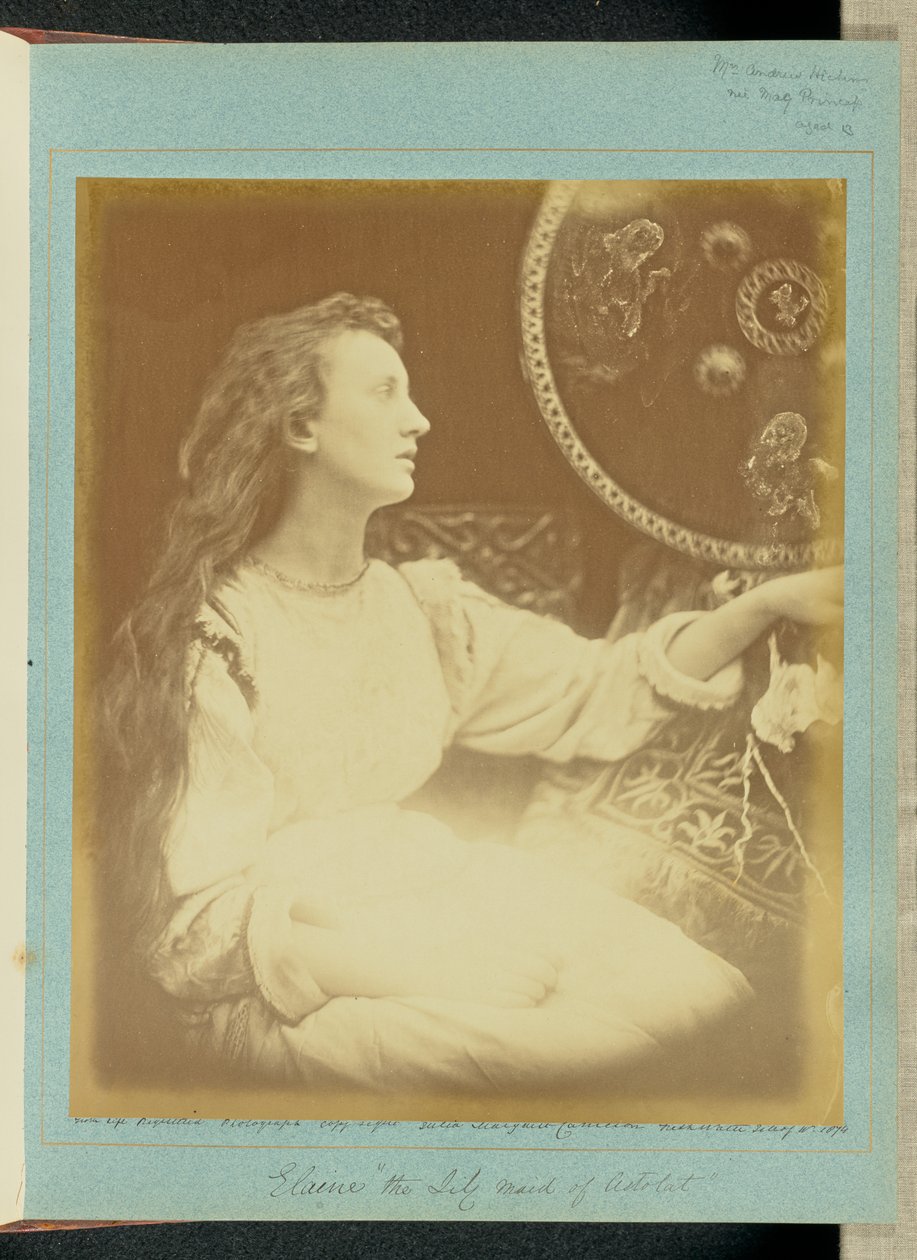 Elaine "Astolatin liljaneito" tekijältä Julia Margaret Cameron