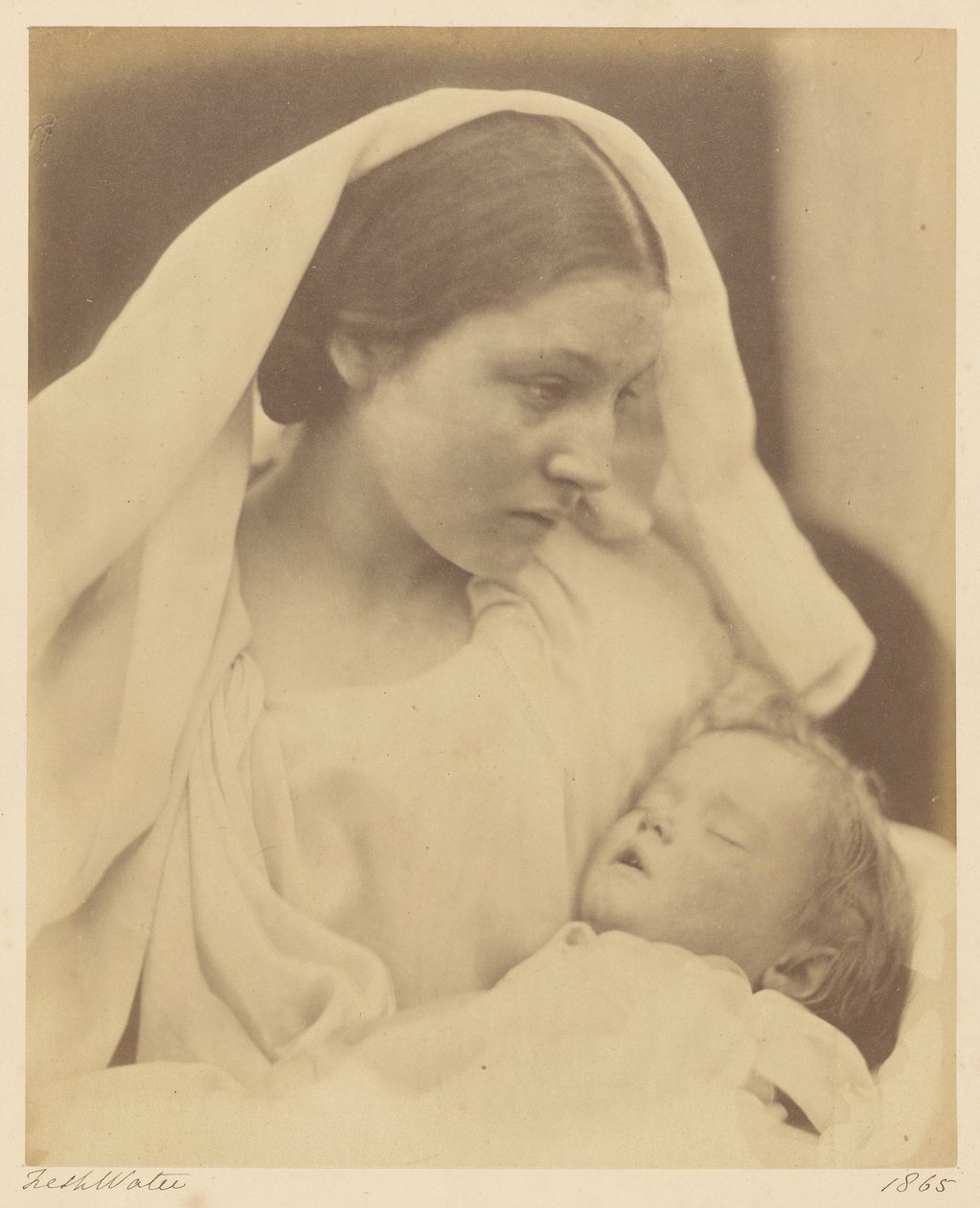 Lepäävä Neitsyt Maria tekijältä Julia Margaret Cameron
